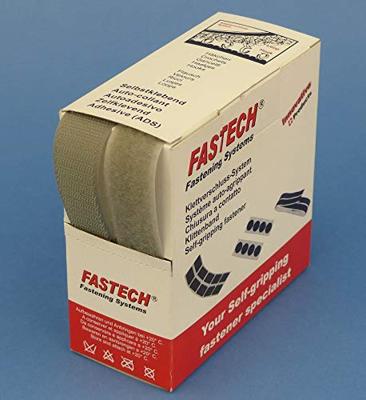 FASTECH® B25-STD081405 Klittenband Om op te naaien Haak- en lusdeel (l x b) 5 m x 25 mm Lichtgrijs 5 m