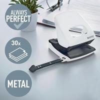 Leitz WOW perforator, 30 blad, parelwit, op blister - thumbnail