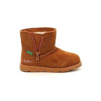 Leren meisjesboots Aldiza KICKERS® bruin - thumbnail
