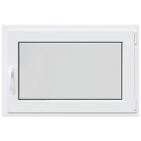 Kelderraam "RISOR" draaikiep- en draaikiephoek DIN rechts wit - thumbnail