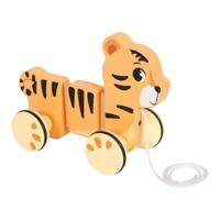 Small Foot - houten trekdier tijger safari fsc - thumbnail