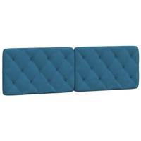 Bed met matras fluweel blauw 160x200 cm - thumbnail