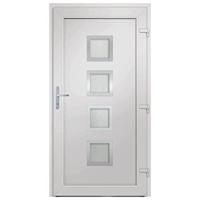 Voordeur 98x190 cm PVC antracietkleurig - thumbnail