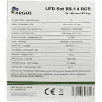 Inter-Tech Argus RGB Fan Set RS-14 case fan - thumbnail