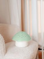 Muzikaal nachtlampje en sterrenprojector PABOBO Paddenstoel saliegroen - thumbnail