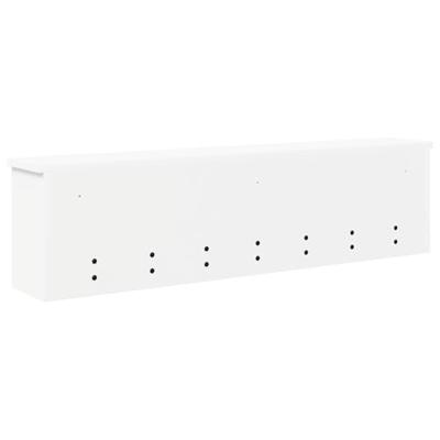 Wandgemonteerde kapstok Wit 100 x 16 x 26 cm Bewerkt hout