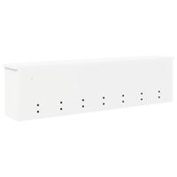 Wandgemonteerde kapstok Wit 100 x 16 x 26 cm Bewerkt hout - thumbnail