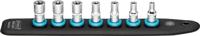HAZET SmartRail met 7 steekplaatsen 850E-SR/7 · 1/4 inch (6,3 mm) vierkant hol · Buiten-TORX®-profiel · 7-delig · E5 · E6 · E7 · E8 · E10 · E11 · E12 - thumbnail