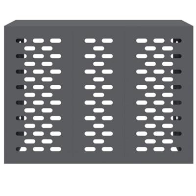Airconditioner hoes Antraciet 110 x 50 x 80 cm Staal