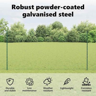 VidaXL Afrasteringspaal 5 pcs groen 160 cm staal VidaXL Afrasteringspaal 5 pcs groen 160 cm staal