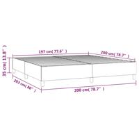 Bedframe zonder matras 120x190 cm stof donkerbruin - thumbnail