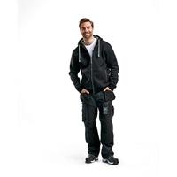 Blåkläder 4933 Hoodie met rits gevoerd zwart - maat L - thumbnail