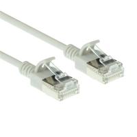 ACT Grijze 10 meter LSZH U/FTP CAT6A datacenter slimline patchkabel snagless met RJ45 connectoren - thumbnail