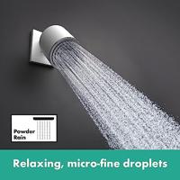 Hoofddouche HansGrohe Pulsify S 105 1 Jet EcoSmart Zonder Wandaansluiting Mat Wit - thumbnail