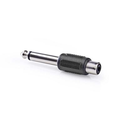 Nedis CAGB23935BK Mono-audioadapter 6,35 Mm Male - Rca Female Zwart