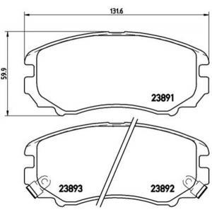 Remblokkenset, schijfrem BREMBO XTRA LINE P30018X