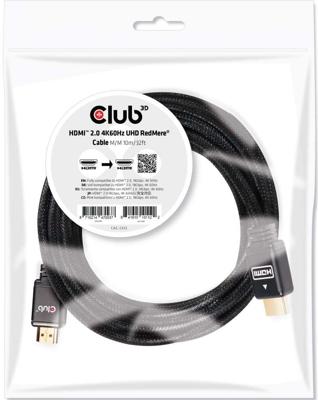CLUB3D HDMI 2.0 4K60Hz UHD RedMere Kabel 10 meter