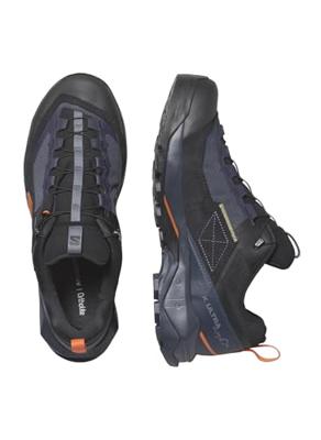 Salomon X ULTRA ALPINE GORE-TEX Lage Wandelschoen Heren Blue Nights/Black/Red Orange 9