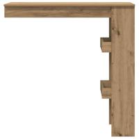 Bartafel wandgemonteerd 102x45x103,5 cm bewerkt hout artisanaal - thumbnail