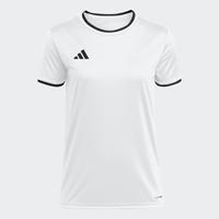 adidas Entrada 26 Voetbalshirt Dames Wit Zwart - thumbnail