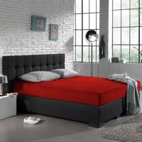 Dreamhouse Enkel Jersey 135 gr. Hoeslaken Rood 160/180 x 200 - thumbnail