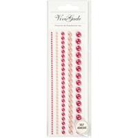 Creativ Company Halve plakparels roze 2-8mm, 140st. - thumbnail