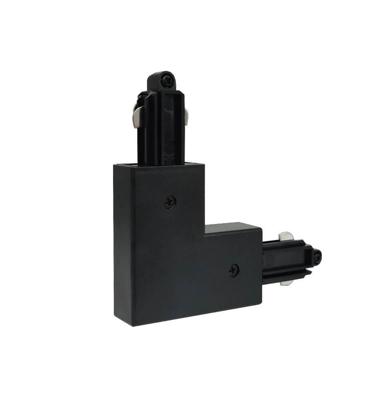 Highlight 1-faseTrack corner left zwart - O5110.01