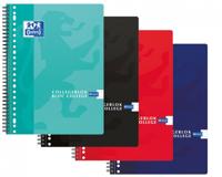 Collegeblok Oxford School A4 ruit 10x10mm 23-gaats 160 pagina's 80gr assorti - thumbnail
