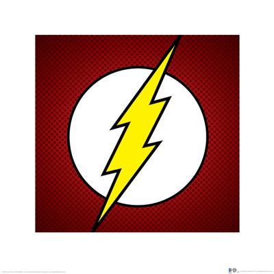 Kunstdruk DC Comics - The Flash - Symbol 40x40cm Kunstdruk DC Comics - The Flash - Symbol 40x40cm