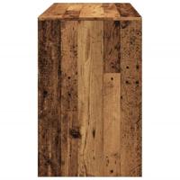 Bureau 101x50x76,5 cm bewerkt hout oud houtkleurig - thumbnail