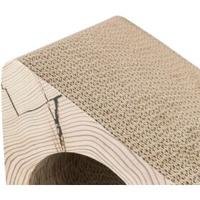 Trixie krabhelling 2-delig karton catnip bruin - thumbnail