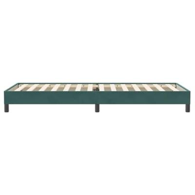 Boxspring zonder matras fluweel donkergroen 100x220 cm