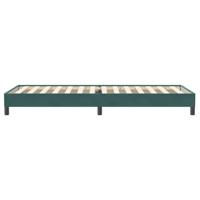 Boxspring zonder matras fluweel donkergroen 100x220 cm - thumbnail