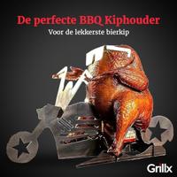 GrillX BBQ Bierblikkip Houder - Beer Can Chicken - Bike - thumbnail