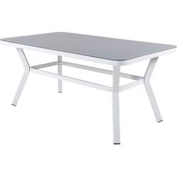 Nohr Tuintafel 'Sauel' Spraystone, 160 x 90cm, kleur Wit