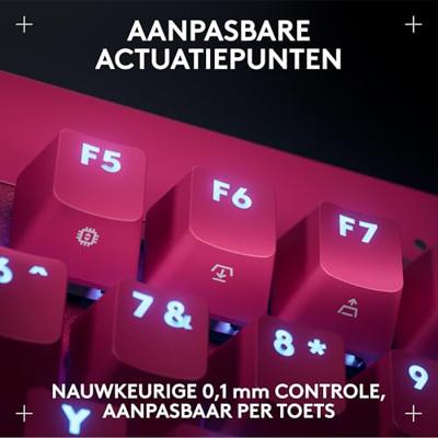 Logitech G Pro X TKL Rapid toetsenbord Roze - Analog Magnetic