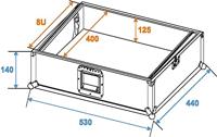Omnitronic MCV-19 8U 19 inch topload flightcase - thumbnail