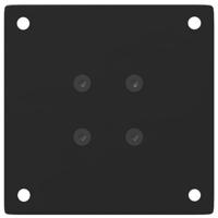 Salontafelpoten 4 st 30-32 cm staal zwart - thumbnail