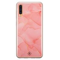 Samsung Galaxy A50/A30s siliconen hoesje - Marmer roze - thumbnail