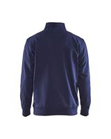 Blåkläder Sweatshirt bicolour met halve rits 33531158 | Marineblauw/Korenblauw | Maat S - 7330509456057 - thumbnail