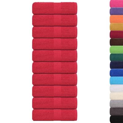 Gastendoekjes 10 st 30x50 cm 360 g/m 100% katoen rood
