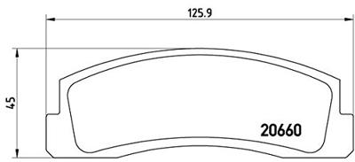 Remblokken set P41002