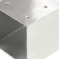 VidaXL Paalverbindingen 4 st t-vorm 101x101 mm gegalvaniseerd metaal - thumbnail