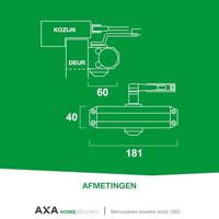 AXA AXA 7504 deurdranger met schaararm sluitkracht 2-4 - aluminiumgrijs - thumbnail