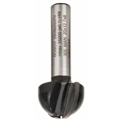 Bosch Accessoires Halfrondprofielfrezen 8 mm, R1 10 mm, D 20 mm, L 12,7 mm, G 46 mm 1st - 2608628370 Bosch Accessoires Halfrondprofielfrezen 8 mm, R1 10 mm, D 20 mm, L 12,7 mm, G 46 mm 1st - 2608628370