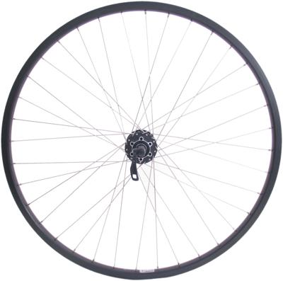 Shimano voorwiel 28/29" / 622x19c andra 30 velg met fh-m525 naaf voor 6 bouts remschijf zwart