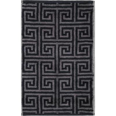 Cawö Cawo Noblesse Elegance Allover print Gastendoekje 30/50 zwart