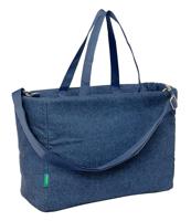 Handtas Benetton Denim Blauw 40 x 31 x 17 cm - thumbnail