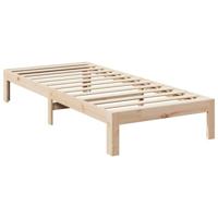 Bedframe zonder matras massief grenenhout 80x200 cm - thumbnail