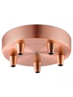 Light depot - plafondkap metaal 5 lichts - koper - Outlet - thumbnail